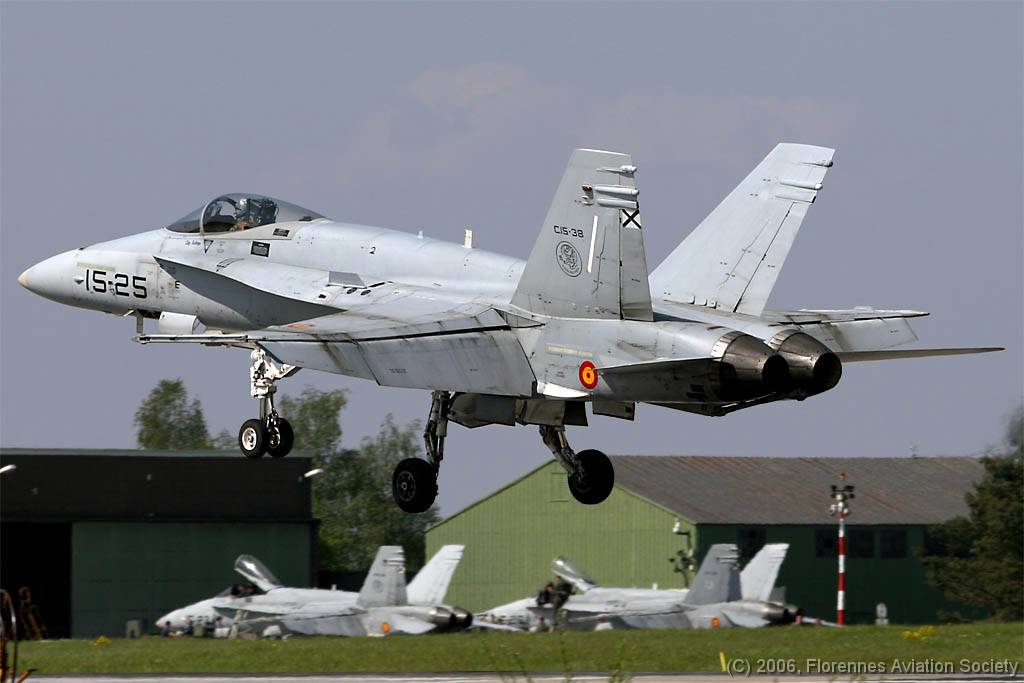 33 ETSL060511 EF-18A+ C.15-38 15-25 GD 03 Spanish Air Force EF-18A+ C.15-38/15-25 of Ala 15 - Lechfeld AB, 11 May 2006 (C) Gilles Denis